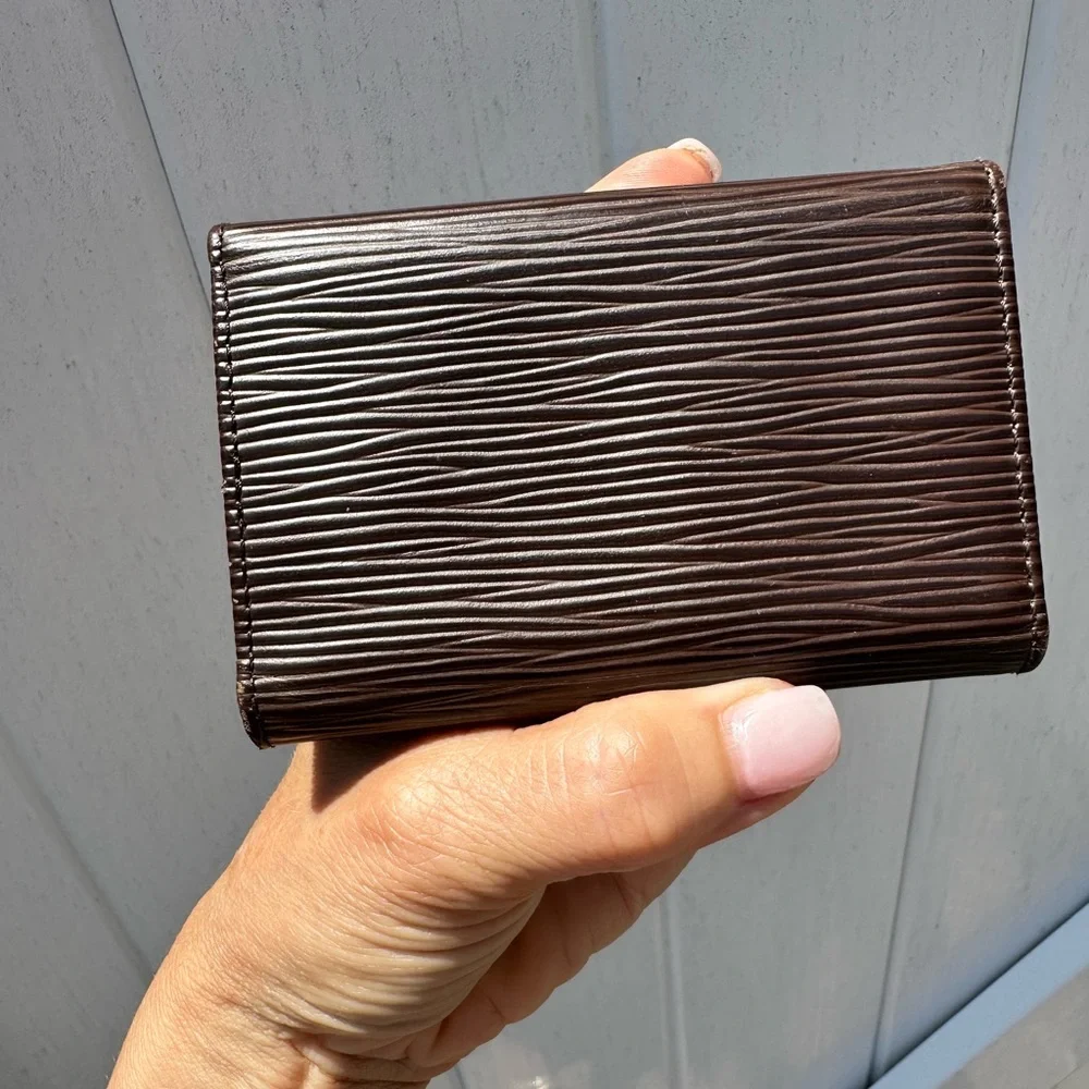 LV Epi Brown Leather Key Holder